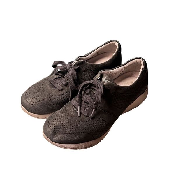 Dansko Black Alissa Milled Nobuck Athletic Runners Sneakers Women size 39 - Picture 5 of 6